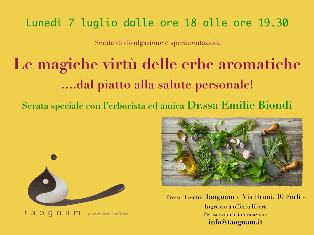 CCC Luglio 25 -La magia delle erbe aromatiche- con Emilie